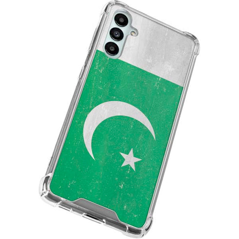 Pakistan Flag Distressed Galaxy A15 5G Clear Case